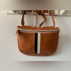 Clare V. Fanny Pack - Natural with Stripes